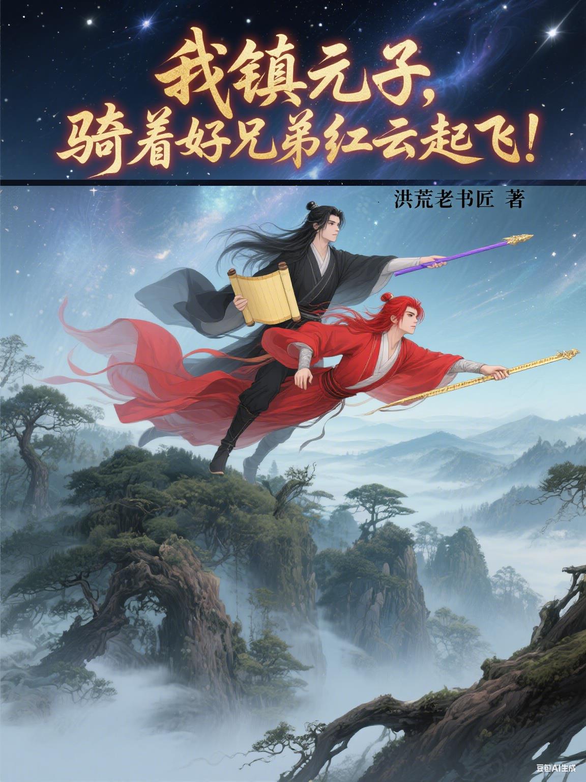 我镇元子，骑着好兄弟红云起飞！